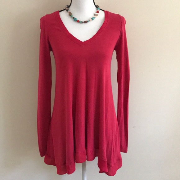 Anthropologie Tops - Anthropologie Deletta Lokka Tunic Shark Bite Hem